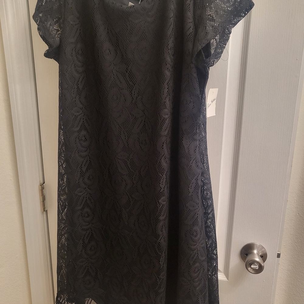 Olivia Matthews Elegant‎ Black Lace Dress New With Tag For Any Occasion.